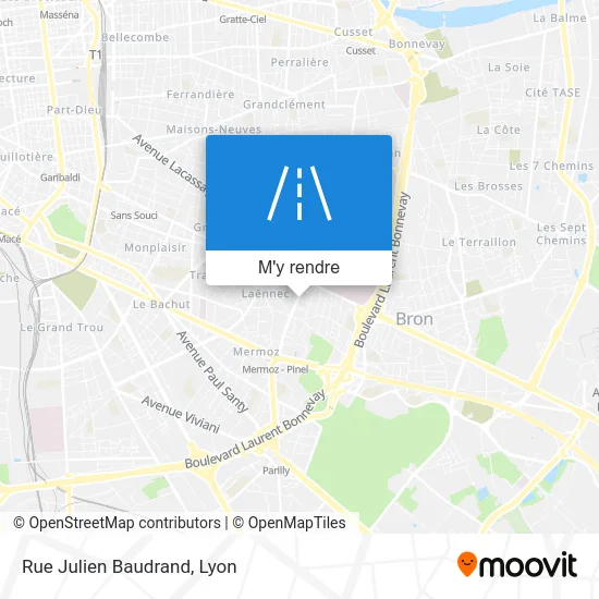 Rue Julien Baudrand plan