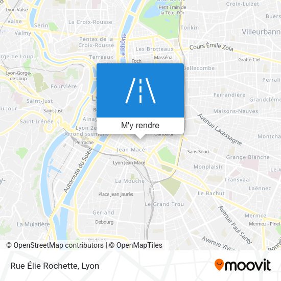 Rue Élie Rochette plan