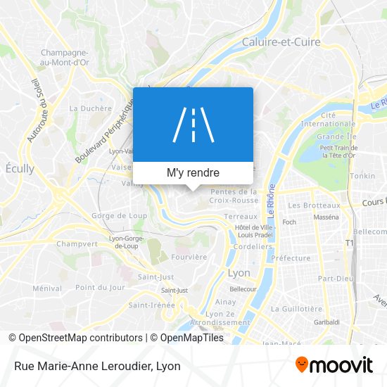 Rue Marie-Anne Leroudier plan