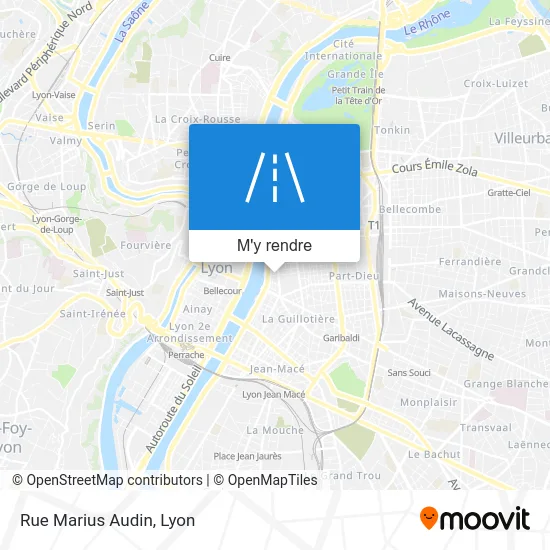 Rue Marius Audin plan