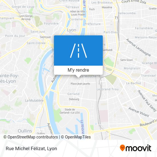 Rue Michel Félizat plan