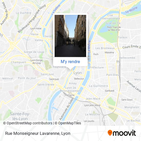 Rue Monseigneur Lavarenne plan