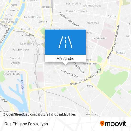 Rue Philippe Fabia plan