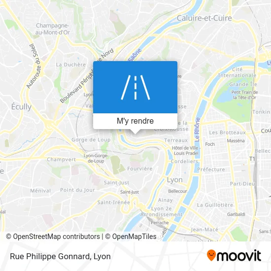 Rue Philippe Gonnard plan