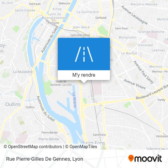 Rue Pierre-Gilles De Gennes plan