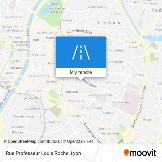 Rue Professeur Louis Roche plan
