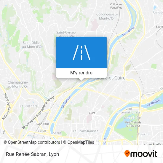 Rue Renée Sabran plan