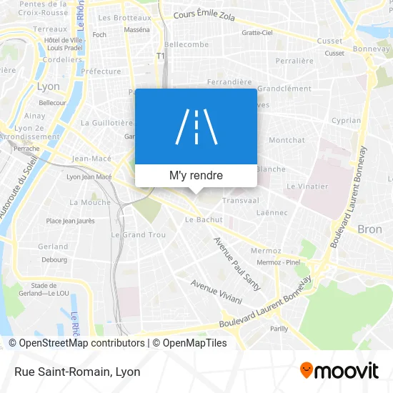 Rue Saint-Romain plan