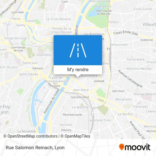 Rue Salomon Reinach plan