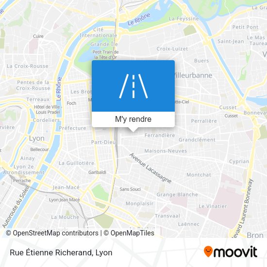 Rue Étienne Richerand plan