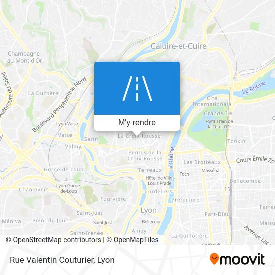 Rue Valentin Couturier plan