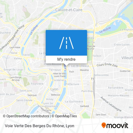 Voie Verte Des Berges Du Rhône plan