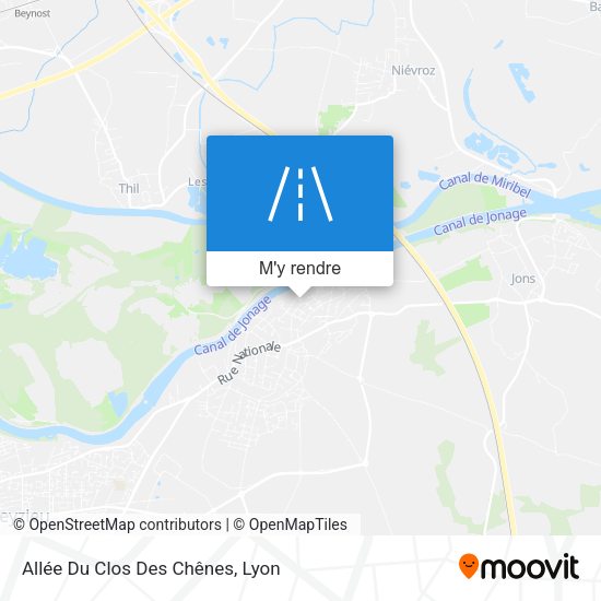 Allée Du Clos Des Chênes plan