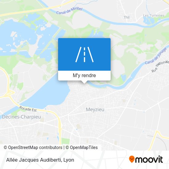 Allée Jacques Audiberti plan