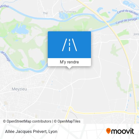 Allée Jacques Prévert plan
