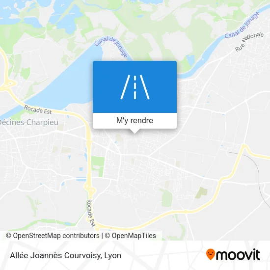 Allée Joannès Courvoisy plan