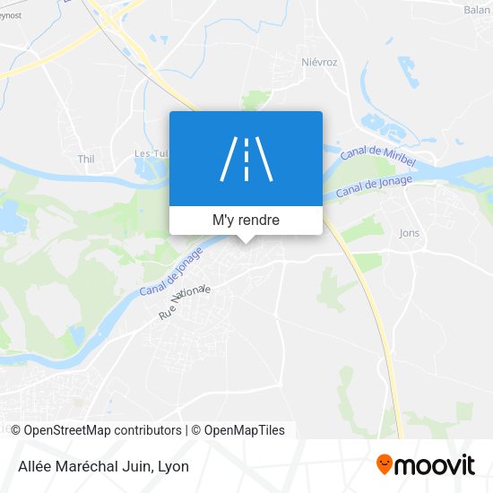Allée Maréchal Juin plan