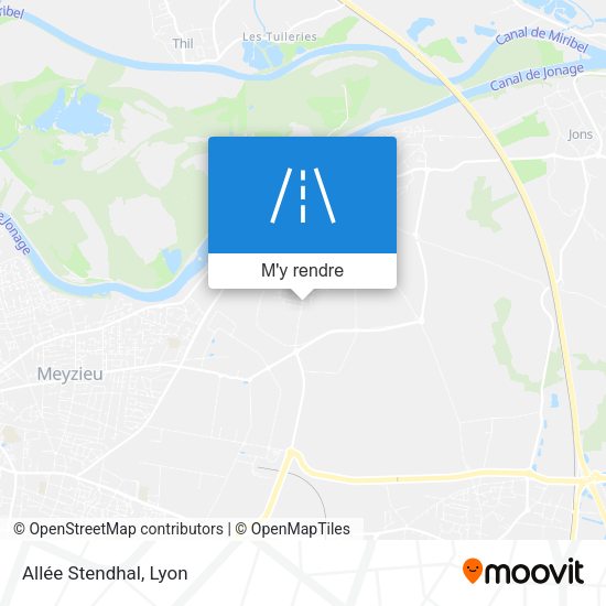 Allée Stendhal plan