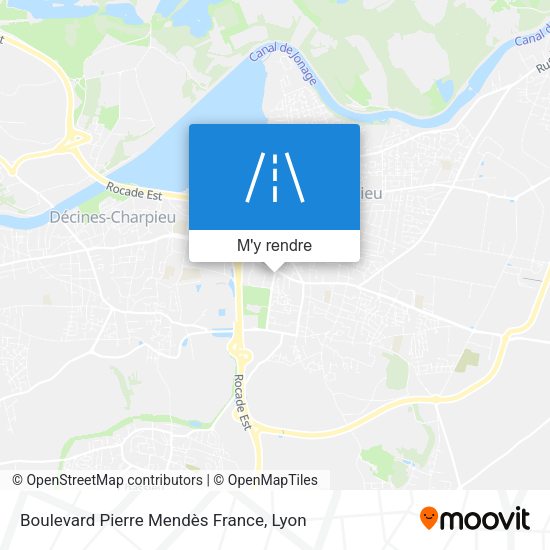 Boulevard Pierre Mendès France plan