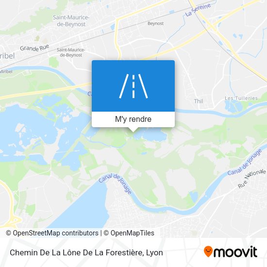 Chemin De La Lône De La Forestière plan