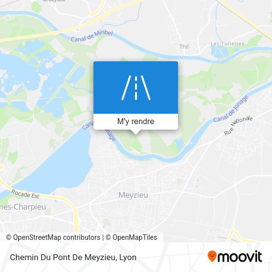 Chemin Du Pont De Meyzieu plan