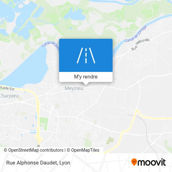 Rue Alphonse Daudet plan