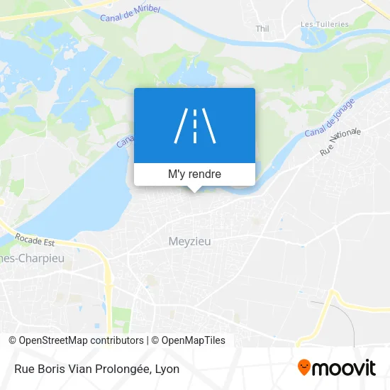 Rue Boris Vian Prolongée plan
