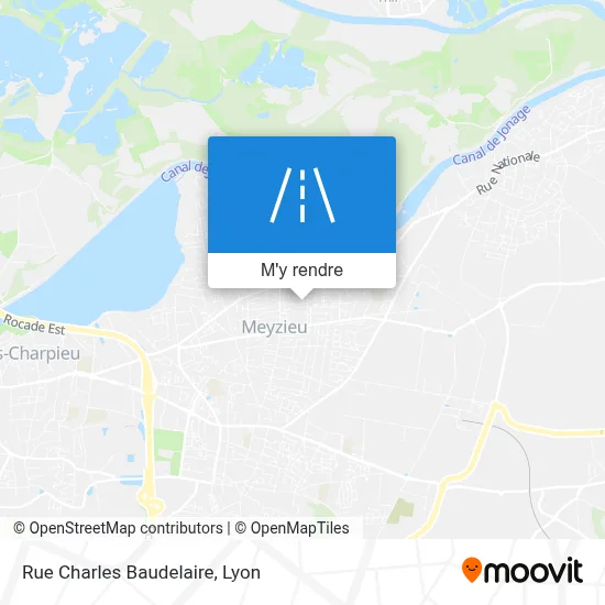 Rue Charles Baudelaire plan