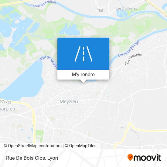 Rue De Bois Clos plan