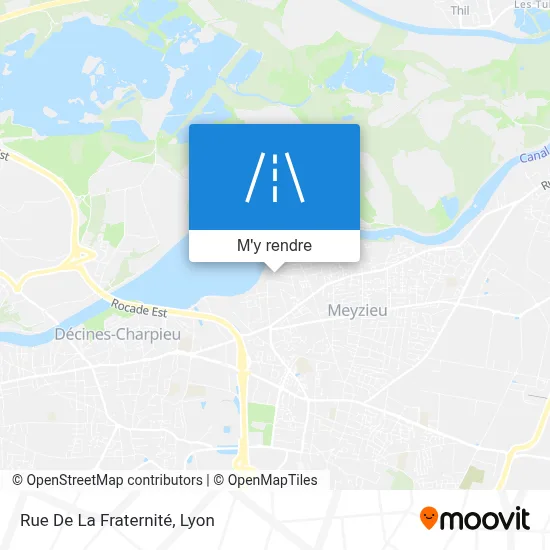 Rue De La Fraternité plan