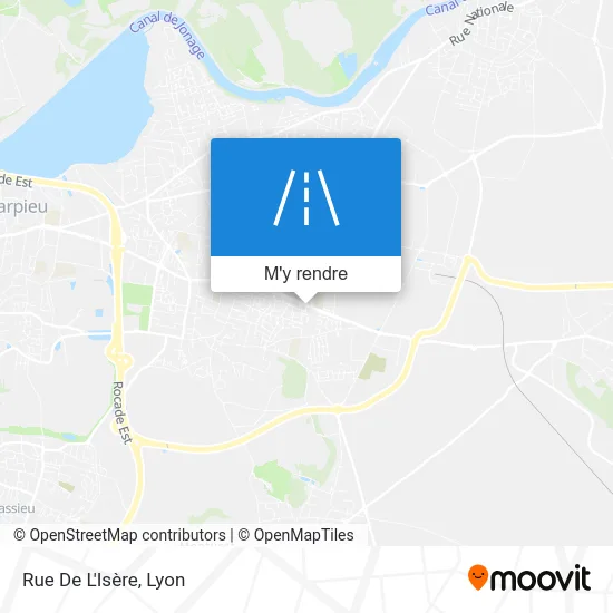 Rue De L'Isère plan