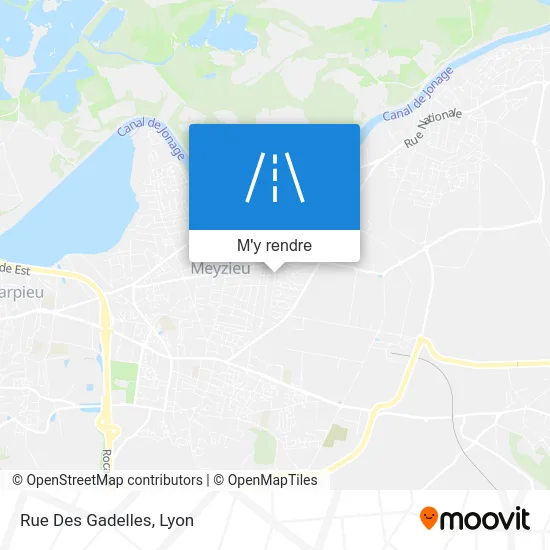 Rue Des Gadelles plan