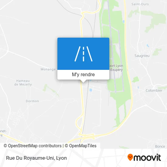 Rue Du Royaume-Uni plan