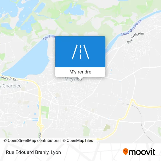 Rue Edouard Branly plan