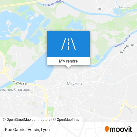 Rue Gabriel Voisin plan