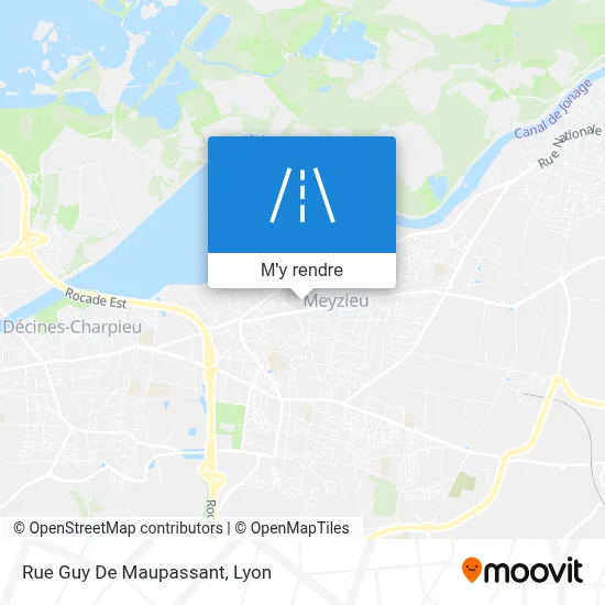 Rue Guy De Maupassant plan