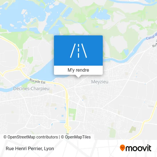 Rue Henri Perrier plan