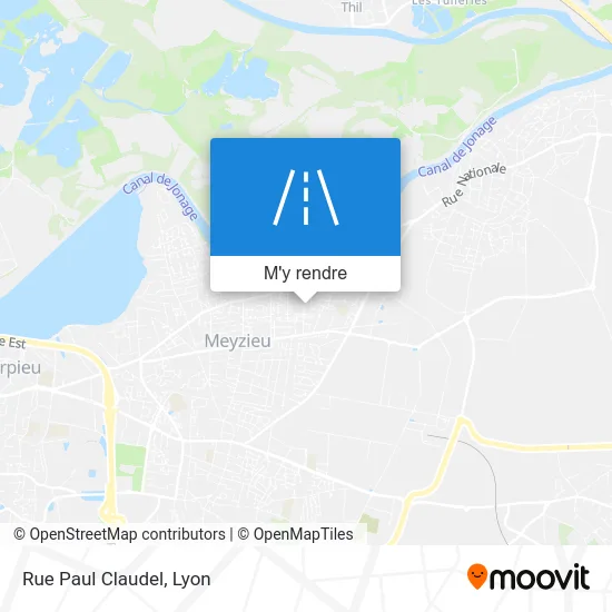 Rue Paul Claudel plan