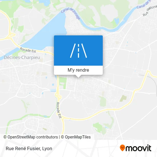 Rue René Fusier plan