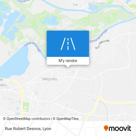 Rue Robert Desnos plan