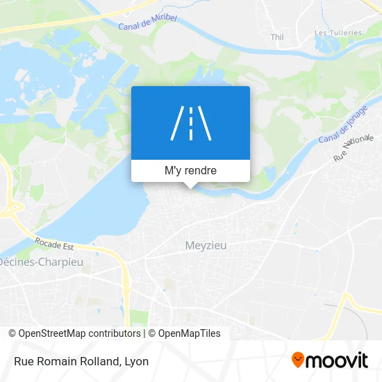 Rue Romain Rolland plan