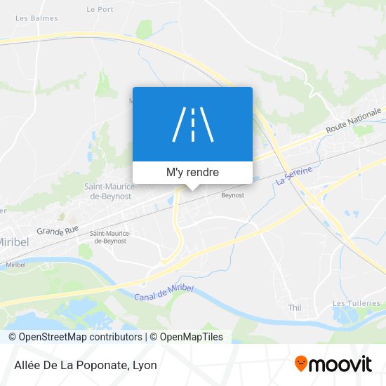 Allée De La Poponate plan