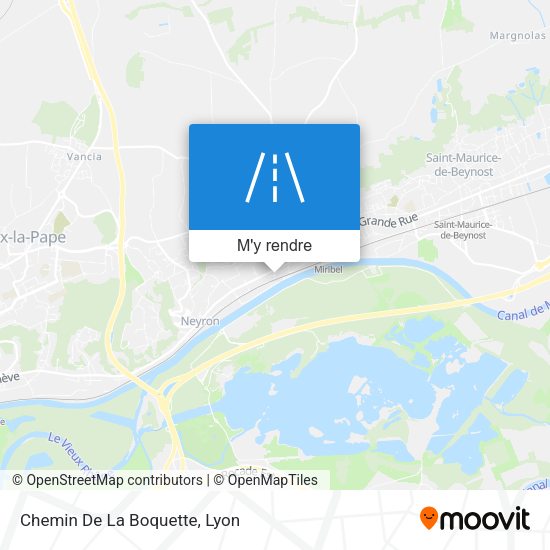 Chemin De La Boquette plan