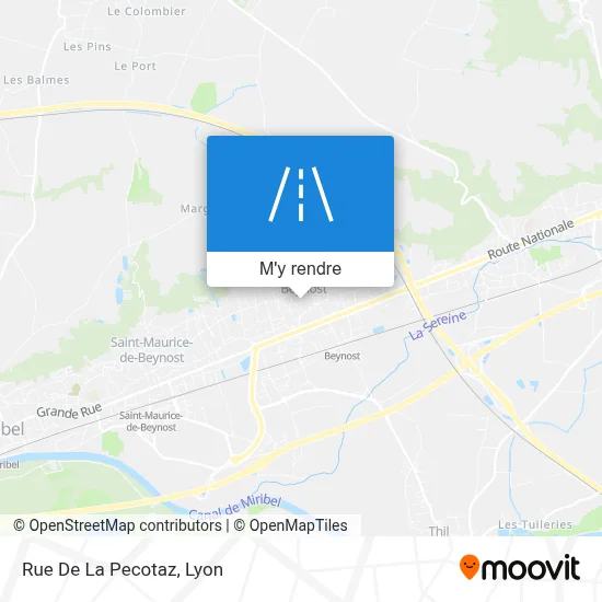 Rue De La Pecotaz plan