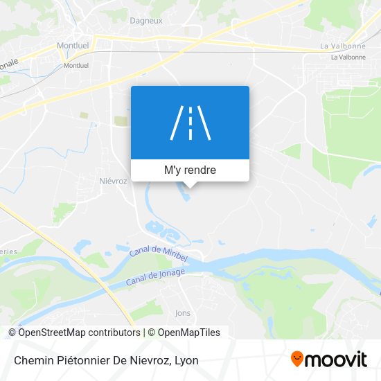 Chemin Piétonnier De Nievroz plan