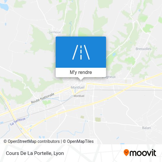 Cours De La Portelle plan
