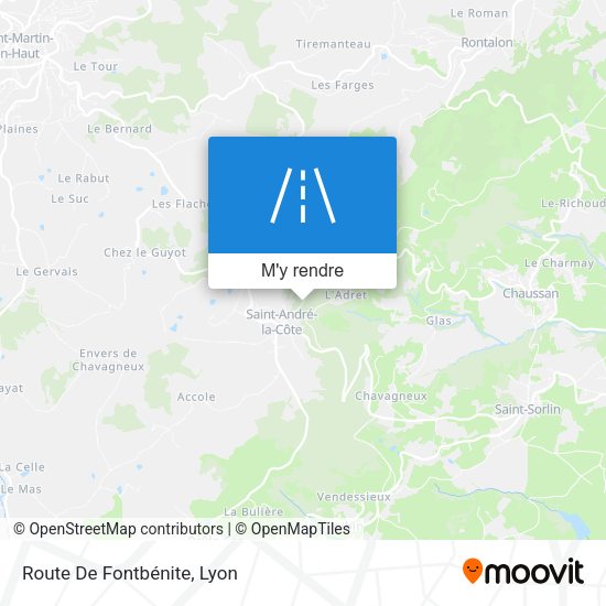 Route De Fontbénite plan