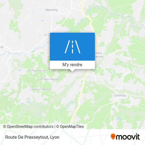 Route De Prasseytout plan