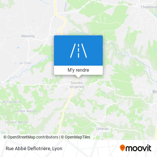 Rue Abbé Deflotrière plan