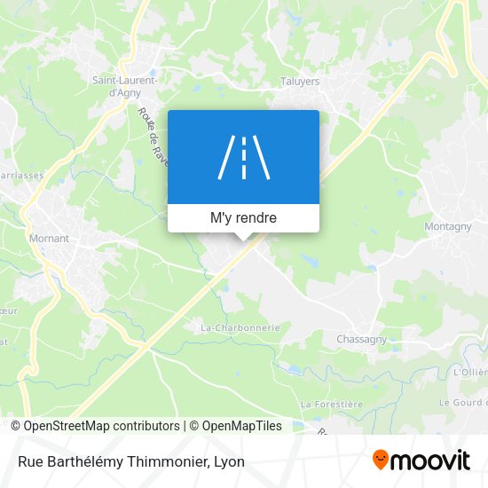Rue Barthélémy Thimmonier plan